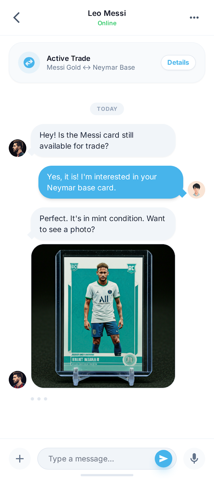Trade chat